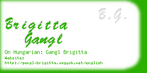 brigitta gangl business card